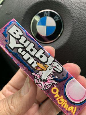 The gum! But where's my penny?