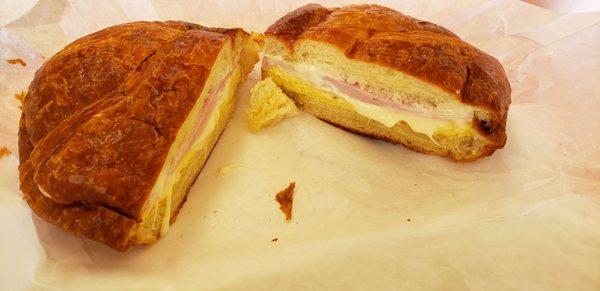 A number 1. Ham, egg and cheese croissant.