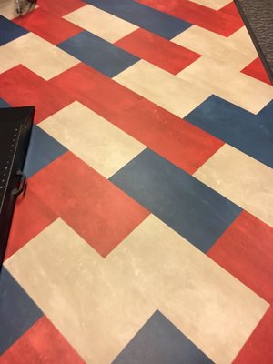 New flooring, somehow very entertaining for children