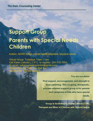 Support Group: For Parents with Special Needs Children