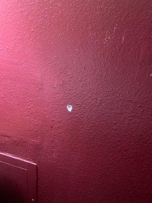 Holes in wall.