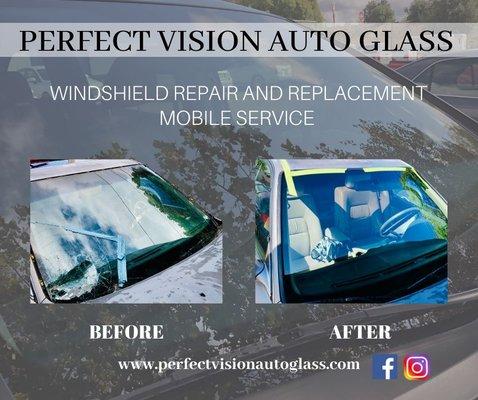 call us for a quote or visit us @ www.perfectvisionautoglass.com