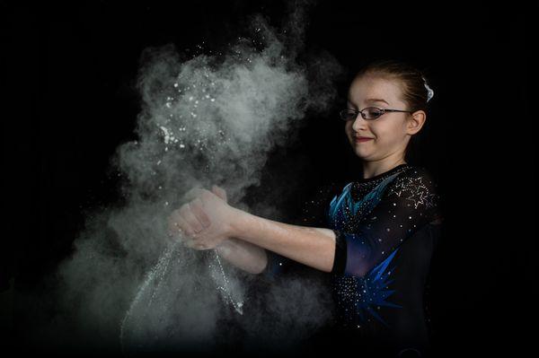 Sports portraits in studio.