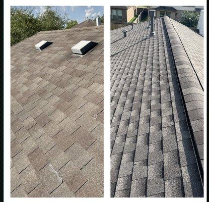 Before & After 
Allison Roofing the Right Way