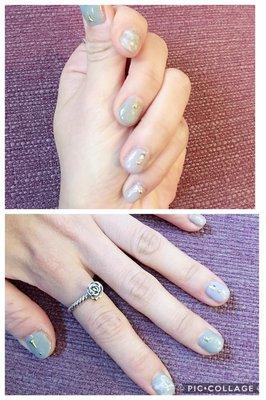 Gel nails with design; Special Deal $35 (Regular: $70)