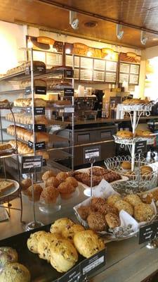 Fresh aromatic smells of their baked goods greet you when you walk in.