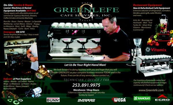 Greenlefe Cafe Services & Espresso Repair