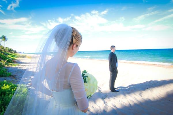 One of my favorite photos taken after the ceremony on the beaches of Boca Raton, FL.