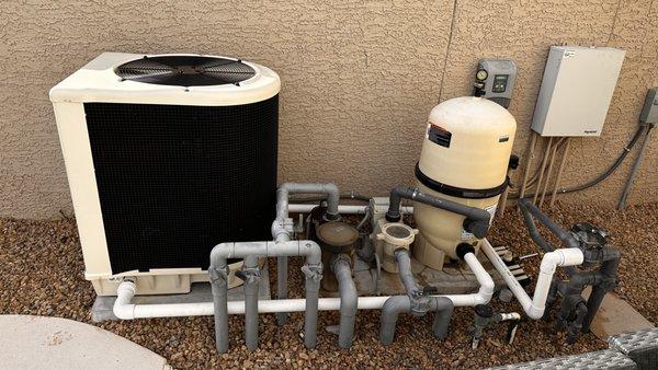 New heat pump installation.