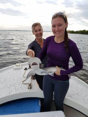 Mother daughter trip sharks,Snook,Trout and Redfish