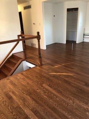 Stained wood floors