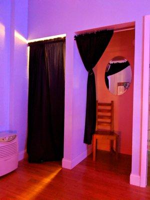 Namas-T Yoga -- changing areas (mood lighting from candlelight yoga)