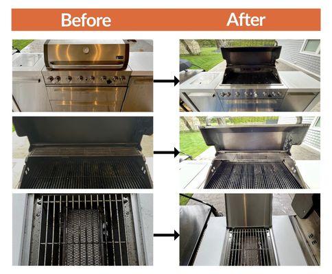 Before & After: GrillShine - Residential Grill Cleaning Services