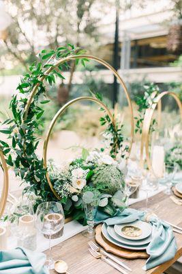 Double Circle  Centerpiece.