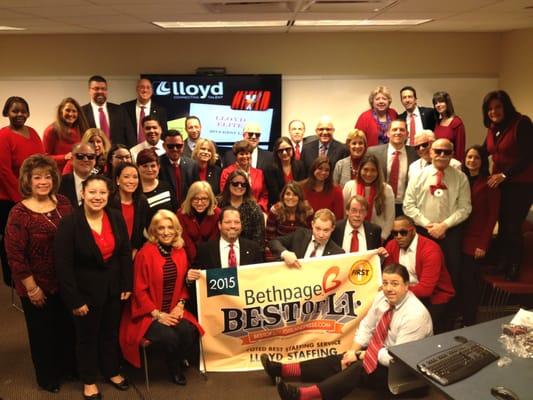 LLoyd is the 2015 winner of Best of Staffing on Long Island!