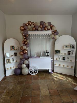 The perfect Pair! Display Boards and Beverage Cart!