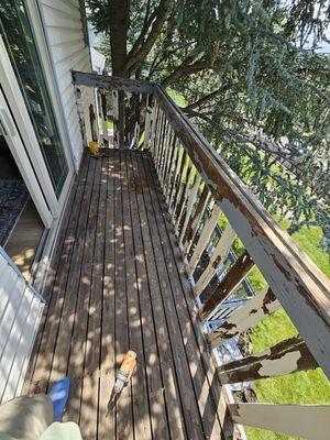 Deck in Sandy before