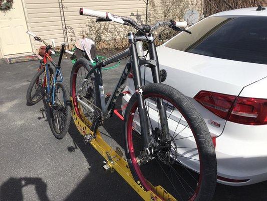 My trusty steed ready to roll after a full tune up at Civic Cyclery   Awesome  shop