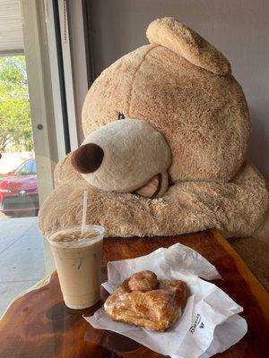 Cronut and lavender latte