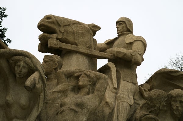 Lorado Taft; Fountain of Time; reinforced concrete; dedicated 1922