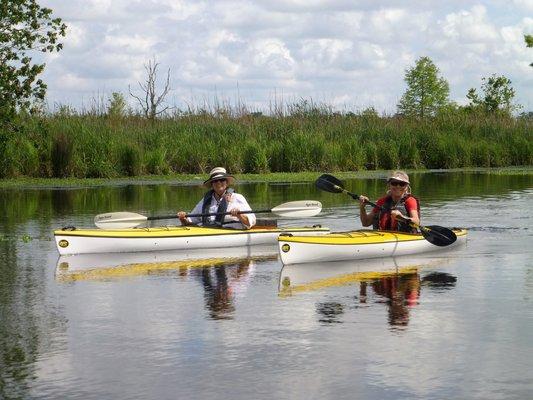 NBYC members kayaking on the Upper Neuse River