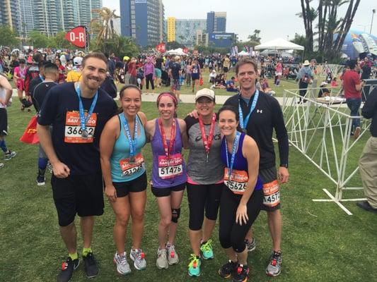 Seven members of the AKT family ran the famous Rock 'n' Roll Marathon in San Diego.