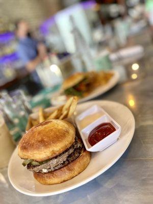 Burger and Fries