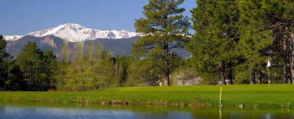 Pikes Peak from the Course