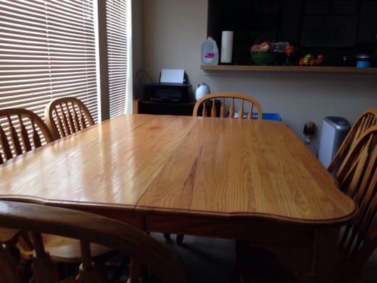 New dining table