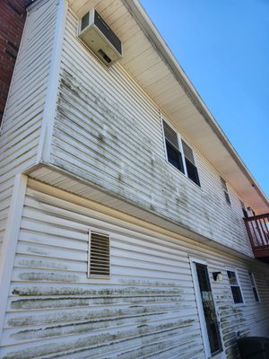 This is the before picture of the back of the house facing north