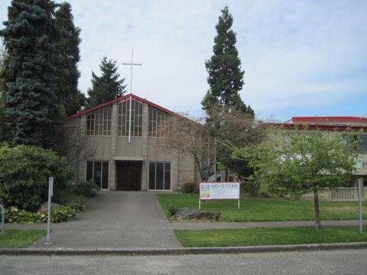 Front of the church