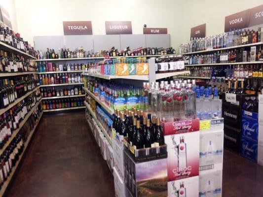 Awesome liquor section in a c-store!