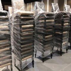 Shrink wrap of chairs