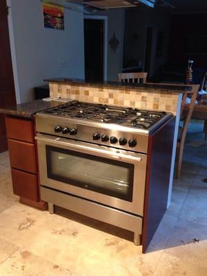 Kitchen island by adena construction