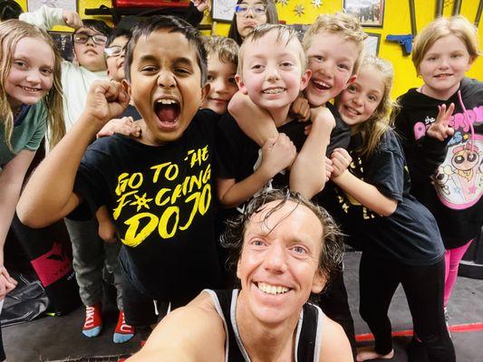 Amazing little ninjas  after a kids grappling class