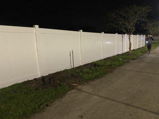 Vinyl Fence Installation