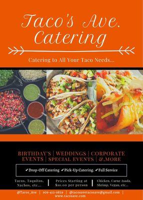 Visit our website to book with us, tacosave.com Contact us for any questions.