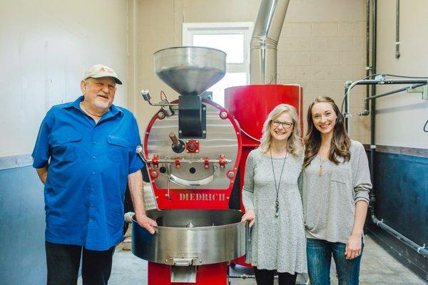 Three generations of coffee roasters.