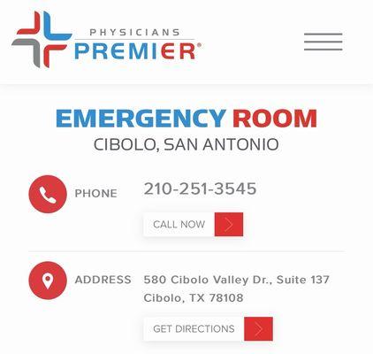 Physicians Premier Emergency Room Information!