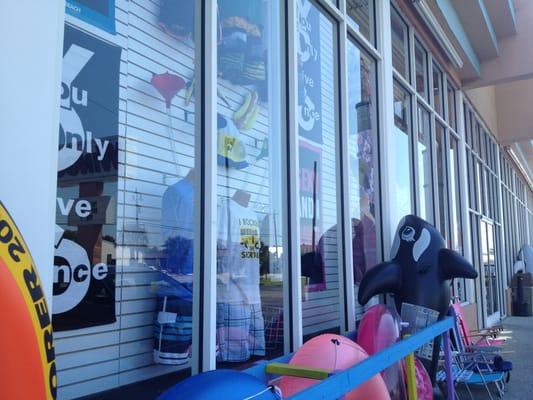 Beach shop for forgotten items...