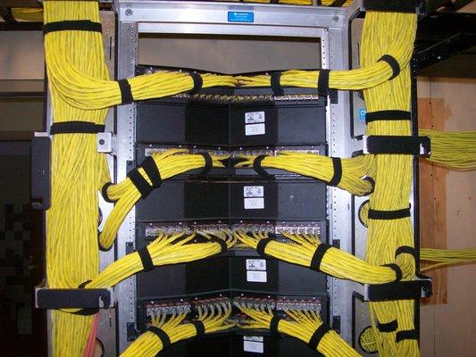 Structured cabling and wire management solutions available.