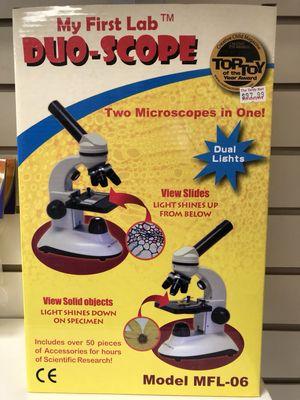 Microscopes and slides opens a whole new world for your child.