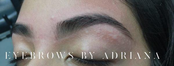 Eyebrows done by Adriana