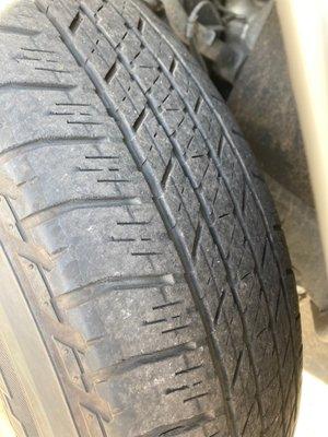 Tire with plenty of good tread left