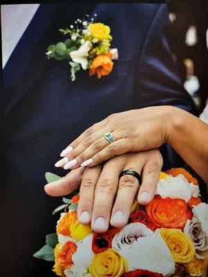 Wedding nails on point