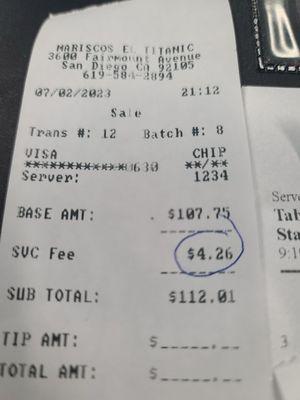 Is it necessary to have a 4% fee on credit cards? Get out of here. Carrying cash is a hassle and asking us to do it is an inconvenience.