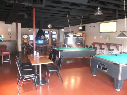 Pool Tables, Dart Boards, Big Safari Hunter, Golden Tee, Pinball, etc.