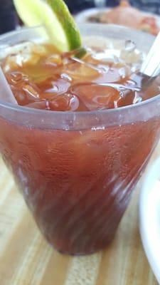 Since the weather is so hot i ordered ice tea perfect drinks for today's weather.