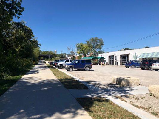 Crane Brewing in Raytown, right along the trail