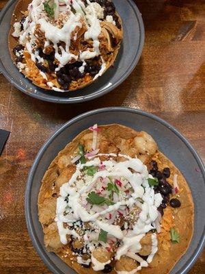 Shrimp burrito bowl and chicken burrito bowl